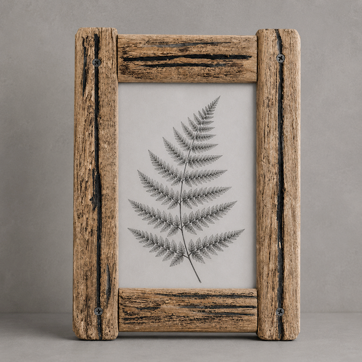 LARGE DRIFTWOOD PHOTO FRAME 19x2x26cm